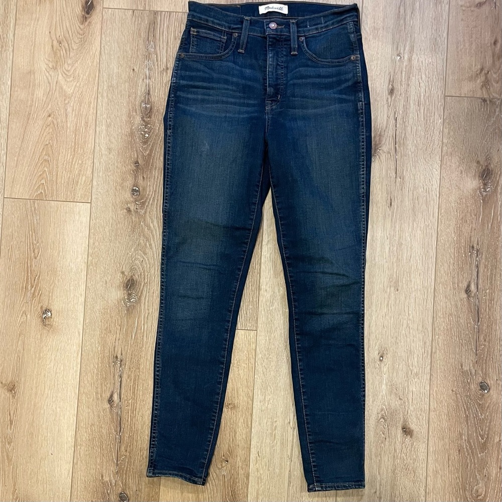 Madewell 10” High‑Rise Skinny Jeans Dark Blue – Women’s Size 27